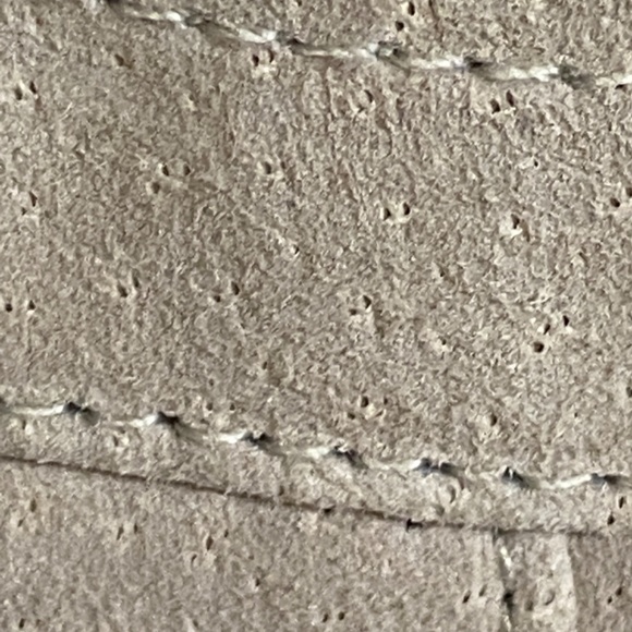 BLANKNYC Tan Suede Leather Fawn Skirt Short Button Front Pockets Women’s Size 25 - Picture 3 of 12